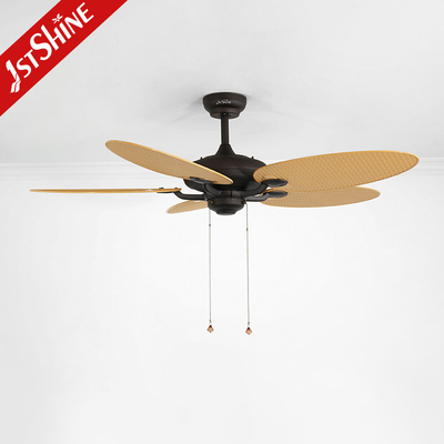Low Noise 5 Blades Decorative Ceiling Fan Large Airflow Energy Saving