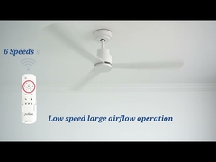 Noiseless DC Motor 5 Speeds 3 Colors Change Light Indoor Ceiling Fan