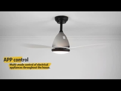 Il ventilatore da soffitto silenzioso di 110V 240V Dimmable LED con 3 colori cambia la luce
