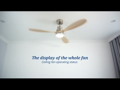 Colore di legno solido del ventilatore da soffitto dell'OEM Smart 110v che cambia il motore a corrente alternata