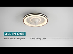 La rotazione 360° ha condotto il ventilatore da soffitto con la luce dell'interno del fan della camera da letto della testa dell'oscillazione