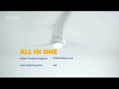 La CC moderna bianca del fan dell'ABS del ventilatore da soffitto calmo ha condotto il ventilatore da soffitto con telecomando