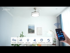 Ventilatore di soffitto invisibile Intelligenza Dimmabile luce a LED 3 Pc lame camera da letto interna