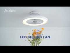 Concludere ventilatore di soffitto LED bladeless con moderabile bianco moderno per la stanza di studio