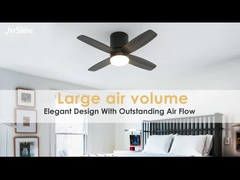 36 pollici di LED moderno ventilatore di soffitto invisibile Mini 4 lame di compensato basso profilo luce di attenuazione