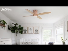 Ventilatore di soffitto a distanza con LED a basso profilo camera da letto Mdf Blade Quiet Dc Motor