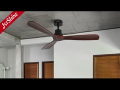 6 velocità di scelta Ventilatore di soffitto in legno con telecomando 3 motore a corrente continua a lame di legno