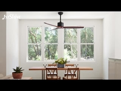 3 lame di legno massello ventilatore di soffitto a motore DC con telecomando