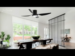 Ventilatore di soffitto intelligente con motore a corrente continua leggero e dimmabile