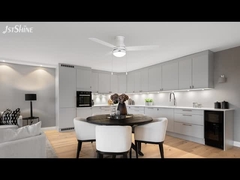 Ventilatore da soffitto bianco moderno da 48 pollici con motore a catena di trazione leggera