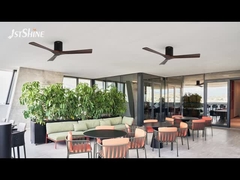 Ventilatore di soffitto in legno di noce con controllo remoto ad alta velocità