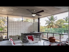 Ventilatore di soffitto classico da 52 pollici con luce a LED e controllo della catena di trazione