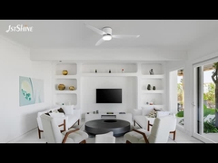 Moderno ventilatore di soffitto 2 in 1 con lampada LED opzionale