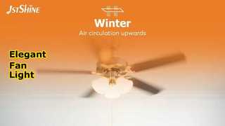 Ventilatore da soffitto in stile europeo da 52 pollici con luce