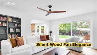 Ventilatore da soffitto in legno 1stshine Whisper Quiet