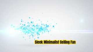 Modern 52 Inch Black Ceiling Fan No Light Minimalist Design