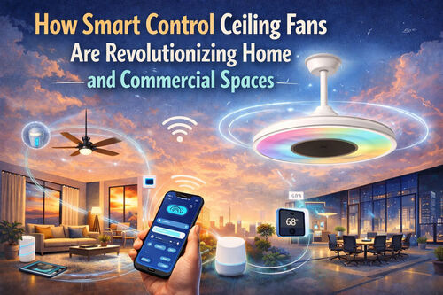 Ultime notizie aziendali su Come le ventole da soffitto con controllo intelligente stanno rivoluzionando gli spazi domestici e commerciali