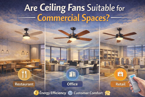 Ultimo blog dell'azienda I ventilatori da soffitto sono adatti per gli spazi commerciali?