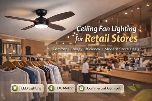 Ultime notizie aziendali su Come scegliere l'illuminazione delle ventole a soffitto per i negozi al dettaglio