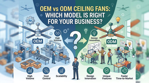 Ultime notizie aziendali su Ventilatori per soffitti OEM vs ODM: quale modello è giusto per la tua attività?