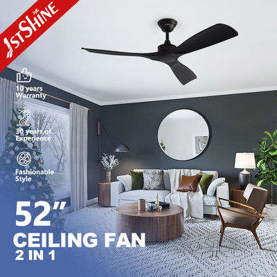 Buon prezzo 2in1 Ventilatore di soffitto con luce Motore a corrente continua Alta velocità Nero Smart Ventilatore di soffitto luce in linea