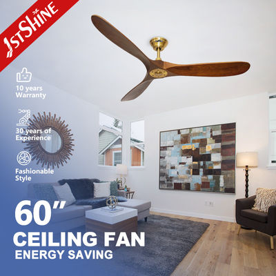 Buon prezzo Un ventilatore da soffitto a 60 pollici decorativo di 3 pale di legno 220V con telecomando in linea