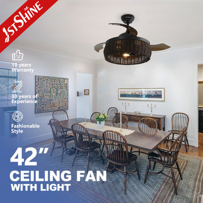 Buon prezzo Ventilatore da soffitto leggero ingabbiato telecomando, ventilatore da soffitto decorativo del LED in linea