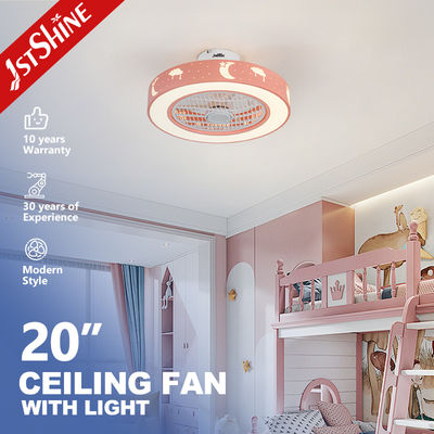 Buon prezzo Ventilatore da soffitto a livello del supporto LED del tema dei bambini, ventilatore da soffitto rosa con il motore di CC in linea