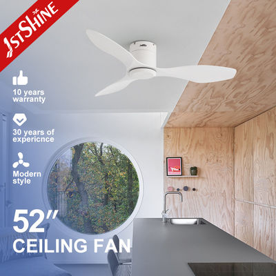 Buon prezzo Ventilatore di soffitto in plastica da 48 pollici con lame ABS bianche con montatura a LED con illuminazione dimmabile in linea