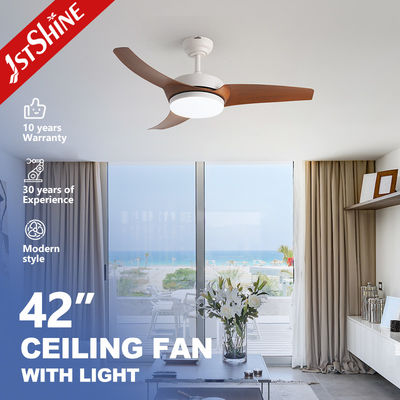 Buon prezzo Moderno ventilatore di soffitto da 42 pollici con luce LED a 3 colori e lame di legno in linea