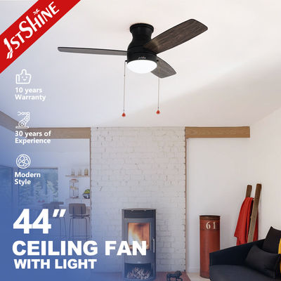 Buon prezzo Home Ventilatore di soffitto da 44 pollici con commutatore a catena di luce e trazione 45W AC Motor in linea