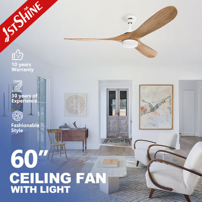 Buon prezzo Ventilatore di soffitto da 60 pollici con lama di legno e luce dimmabile Bldc Motore risparmio energetico in linea