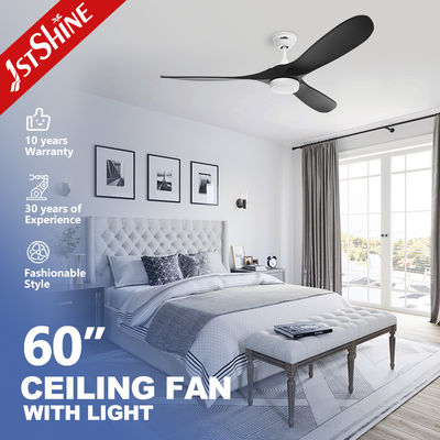 Buon prezzo Ventilatore di soffitto a LED dimmabile con motore Dc a lame di legno massello nero a luce led in linea