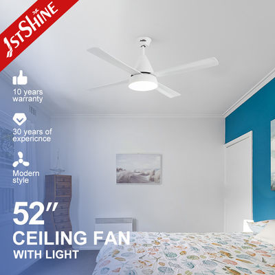 Buon prezzo 52 pollici di ventilatore da soffitto bianco del LED, luce moderna del fan del motore calmo di CC in linea