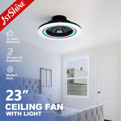Buon prezzo Ventilatore da soffitto senza pale da 23 pollici con motore DC, luce RGB e telecomando per camera da letto in linea