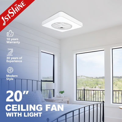 Buon prezzo Mini Dimmable Led Ceiling Fan a 20 pollici 7 bianchi delle lame del PC finiti per uso dell'interno in linea