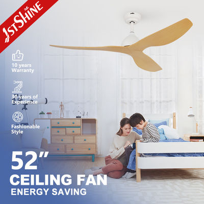 Buon prezzo Ventilatore di soffitto a corrente continua moderno da 52 pollici con lame in legno ABS in linea
