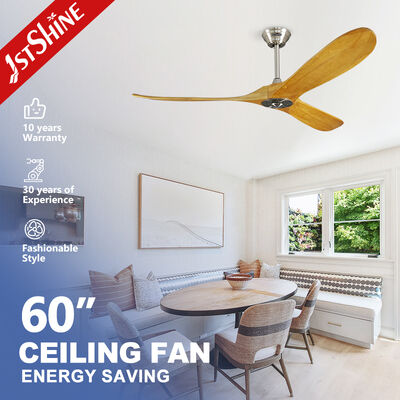Qualità Ventilatore da soffitto decorativo da 60 pollici con motore DC e telecomando per grandi spazi Fabbrica