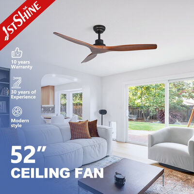 Buon prezzo 1stshine 52 pollici di legno massiccio ventilatore di soffitto con silenzioso motore a corrente continua e lame scolpite a mano per la vita moderna in linea