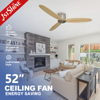 Buon prezzo Ventilatore di soffitto a scarico 220V con lame di legno massello e telecomando a 6 velocità in linea