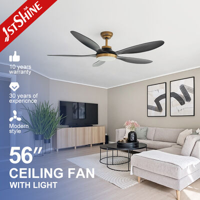 Buon prezzo Ventilatore da soffitto moderno in plastica da 56 pollici con motore DC e luce LED a risparmio energetico In linea
