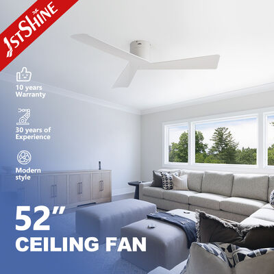Qualità Ventilatore di soffitto a profilo basso da 52 pollici con motore CC e basso rumore per un funzionamento silenzioso Fabbrica